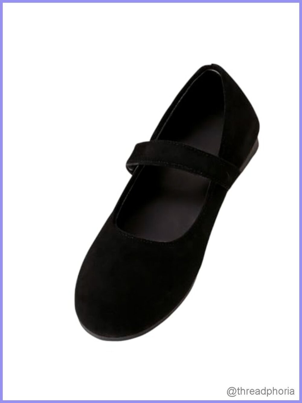 Wide Toe Box Mary Jane Flats Adjustable Strap Slip On Washable Knit Ballet